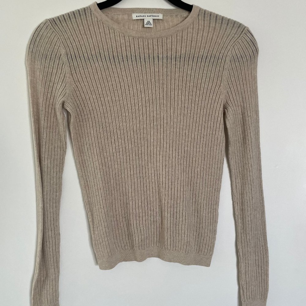 Banana Republic Women's Long Sleeve Lightweight Crewneck Sweater Size XS